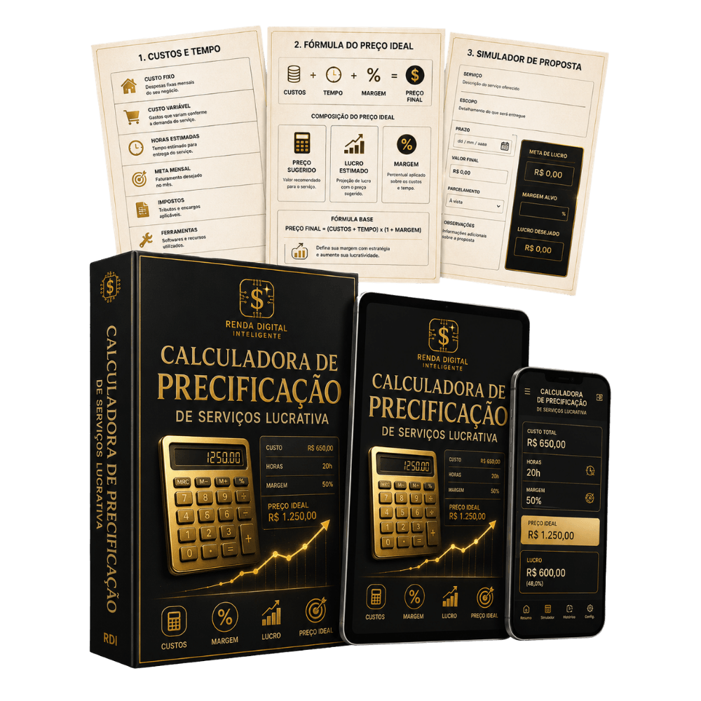 Calculadora de Precificação - Presente 4 do Renda Digital Inteligente